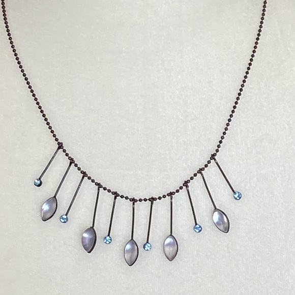 Express Boho Hanging Moonstone Pendant Necklace - Picture 2 of 4